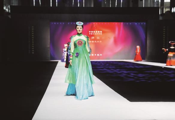 互助縣青繡(盤繡)亮相廈門非遺文化周活動